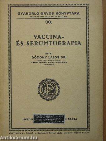 Vaccina- és serumtherapia