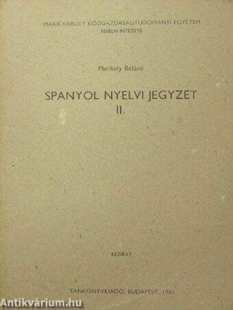 Spanyol nyelvi jegyzet II.