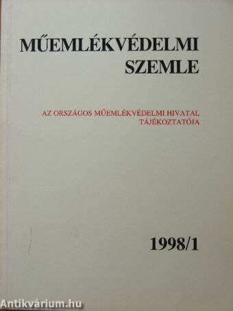 Műemlékvédelmi Szemle 1998/1.
