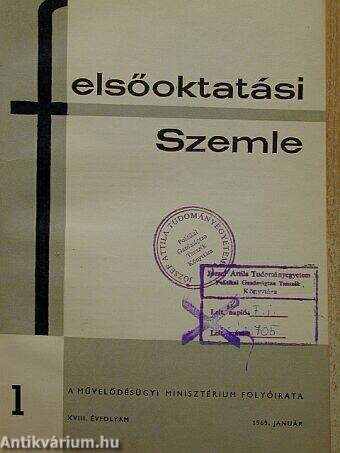 Felsőoktatási Szemle 1969. január-december