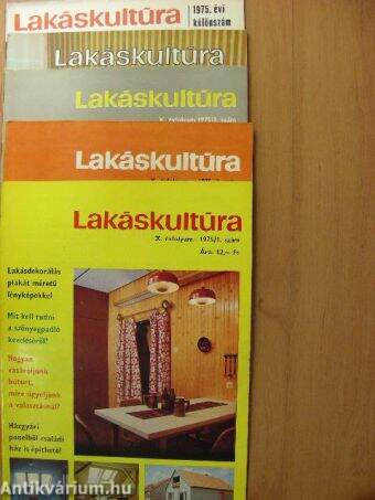 Lakáskultúra 1975. január-december + különszám