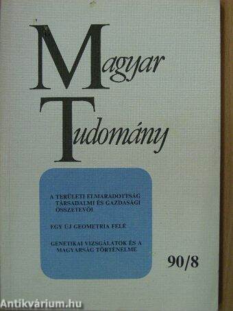 Magyar Tudomány 1990. augusztus