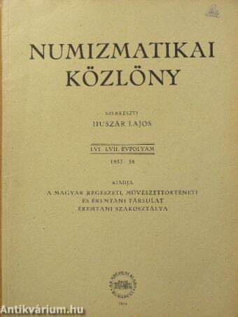 Numizmatikai közlöny 1957-58.