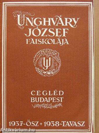 Unghváry József faiskolája Cegléd, Budapest árjegyzék