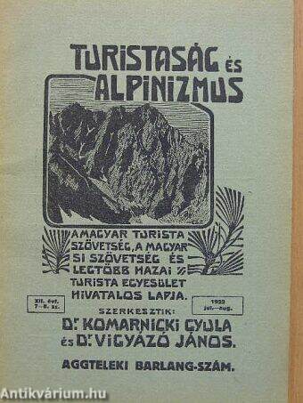 Turistaság És Alpinizmus 1922. július-augusztus