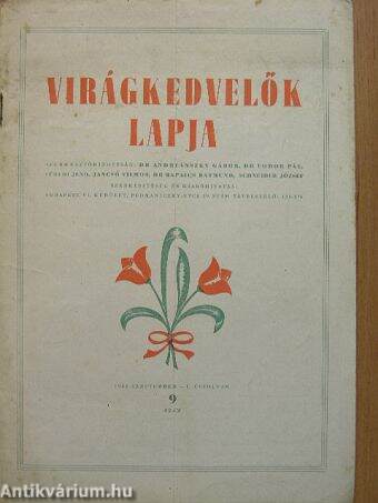 Virágkedvelők lapja 1948. szeptember