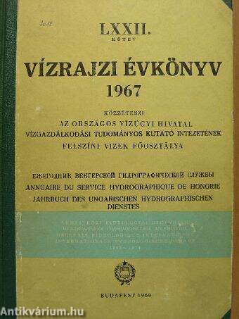 Vízrajzi évkönyv 1967
