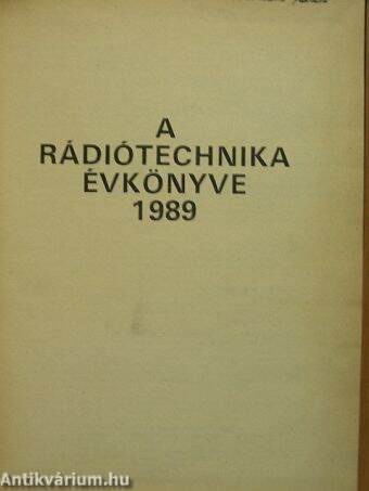 A Rádiótechnika évkönyve 1989