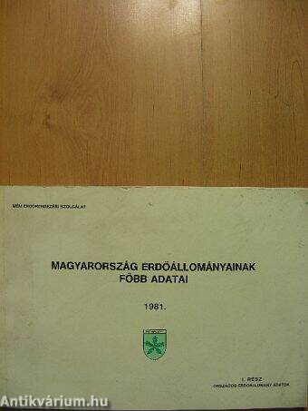 Magyarország erdőállományainak főbb adatai 1981/1.