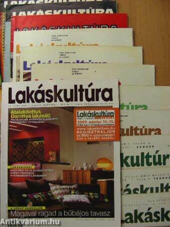 Lakáskultúra 1966-2009. (vegyes számok) (12 db)