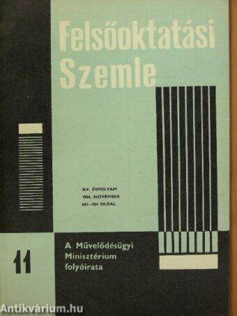 Felsőoktatási Szemle 1966. november