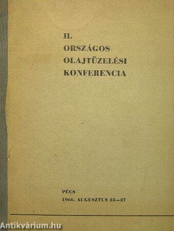 II. Országos Olajtüzelési konferencia