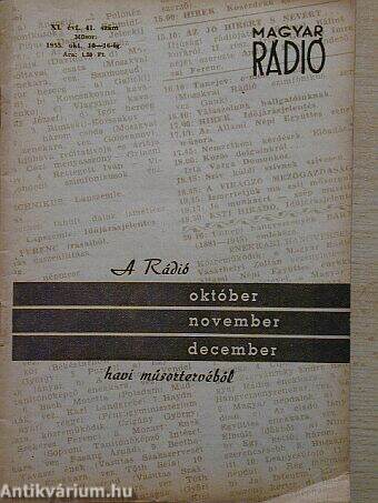 Magyar Rádió 1955. október 10-16.