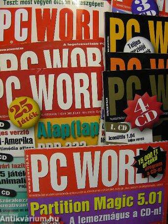 Pc World 2002. (nem teljes évfolyam) - 28 CD-vel