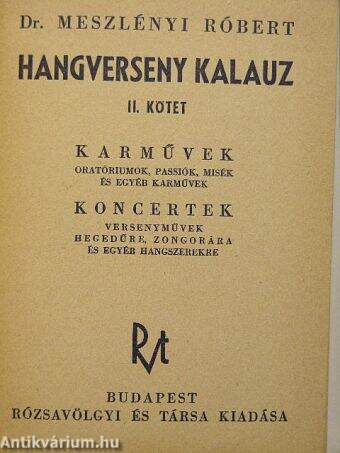 Hangverseny kalauz II.