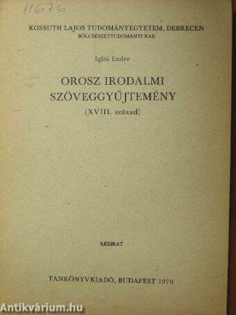 Orosz irodalmi szöveggyűjtemény