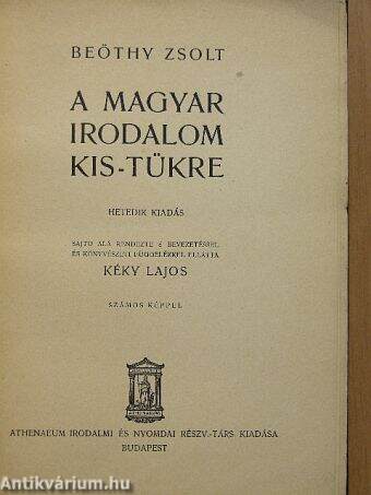 A magyar irodalom kis-tükre