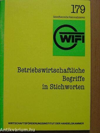 Betriebswirtschaftliche Begriffe in Stichworten