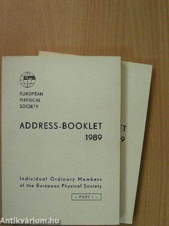 European Physical Society Address-Booklet 1989. 1-2.