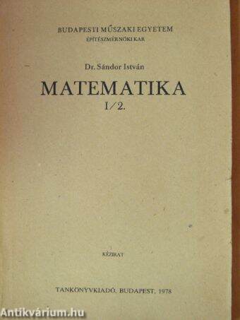 Matematika I/2.