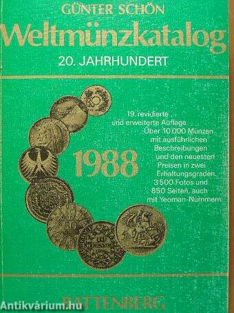 Weltmünzkatalog 1988.