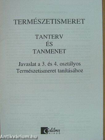 Természetismeret - Tanterv és tanmenet