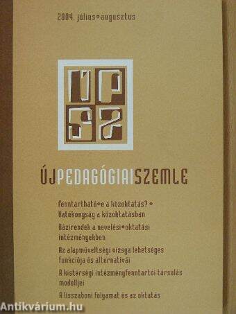 Új Pedagógiai Szemle 2004. július-augusztus