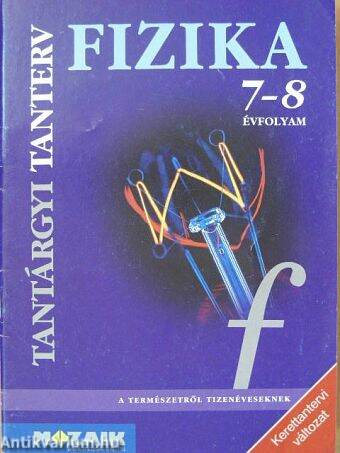 Fizika 7-8. tantárgyi tanterv