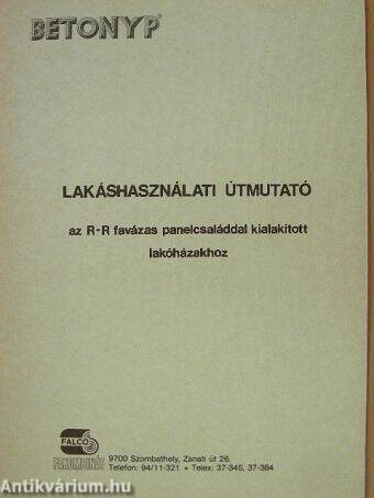 Lakáshasználati útmutató