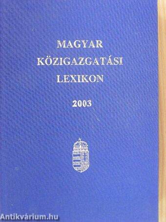 Magyar Közigazgatási Lexikon 2003