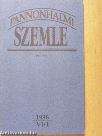 Pannonhalmi Szemle 1998/1.