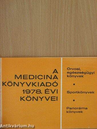 A medicina könyvkiadó 1978. évi könyvei