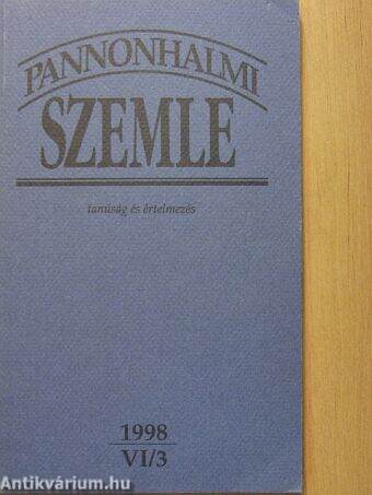 Pannonhalmi Szemle 1998/3.