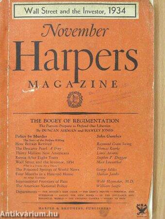 Harpers Magazine November 1934