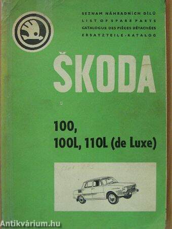 Skoda 100, 100L, 110L (de Luxe) 1970-1971.