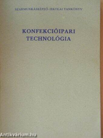 Konfekcióipari technológia