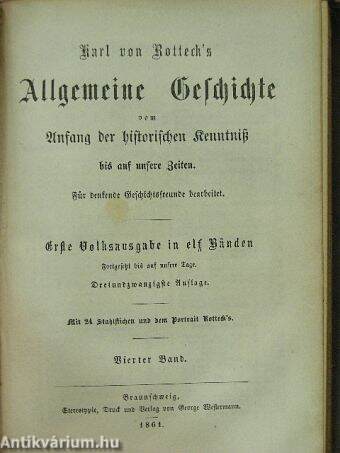 Allgemeine Geschichte vom Anfang der historischen Kenntniß 3-4. (gótbetűs)