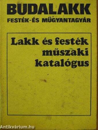 Lakk és festék műszaki katalógus 1978