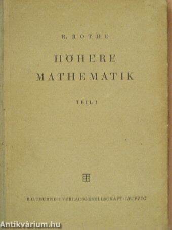 Höhere Mathematik I.