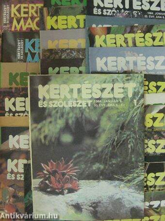 Kertészet és Szőlészet 1984. (nem teljes évfolyam)/Kertbarát Magazin 1984. Nyár/Ősz-Tél (32 db)