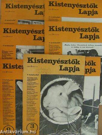 Kistenyésztők Lapja 1984-1985. (vegyes számok) (7 db)