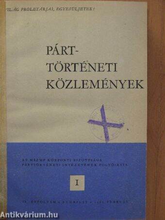 Párttörténeti Közlemények 1963/1-4.