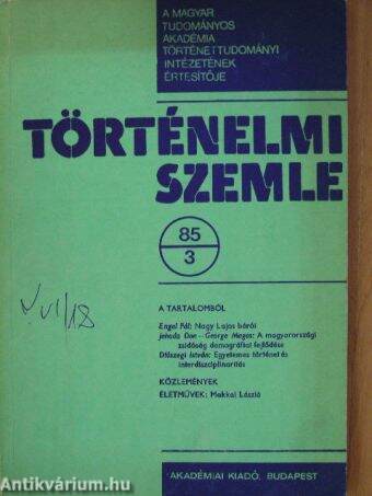 Történelmi Szemle 1985/3.