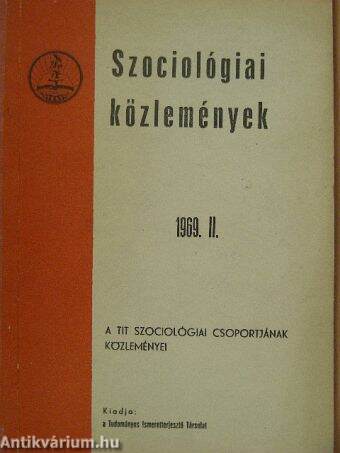 Szociológiai közlemények 1969/II.