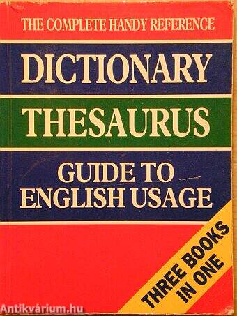 Dictionary-Thesaurus-Guide to English Usage