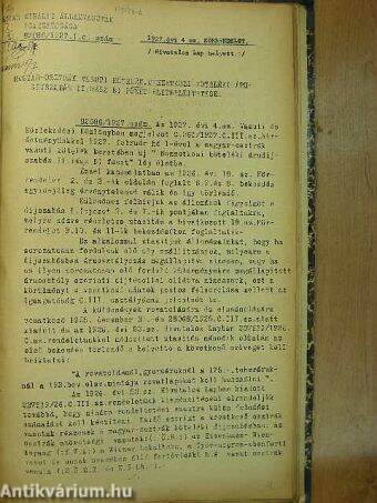 A Magyar Királyi Államvasutak Hivatalos Lapja 1927. január-december/A Magyar Királyi Államvasutak Igazgatósága körrendeletei 1927. január-december