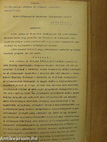 Magyar Királyi Államvasutak Budapesti Üzletvezetőségének körrendeletei 1922. január-december