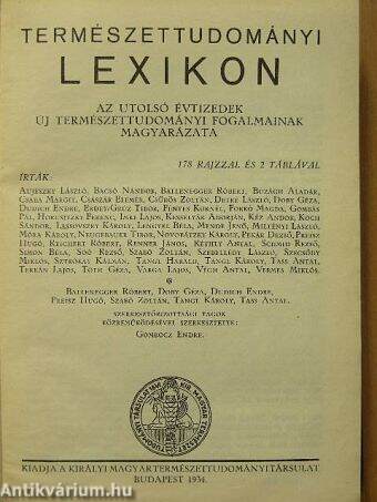 Természettudományi lexikon