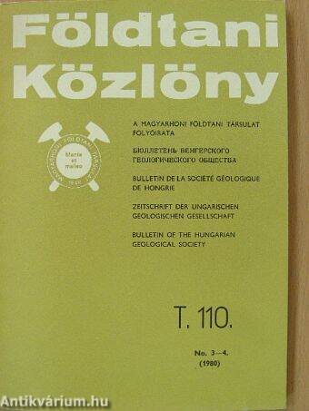 Földtani Közlöny 1980/3-4.