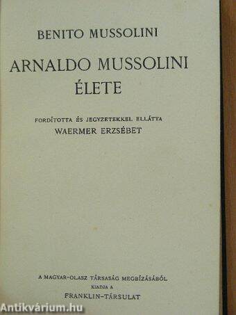 Arnaldo Mussolini élete